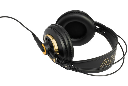 AKG K240 Studio Headphone Above Quarter