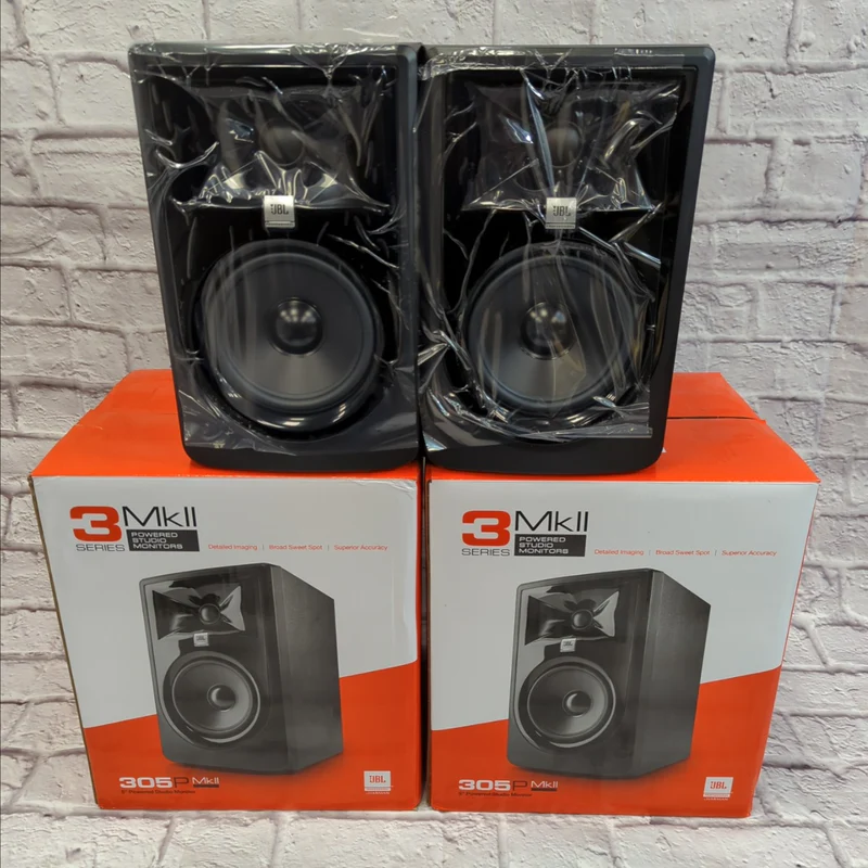 JBL LSR305P MKII Studio Powered Monitor Speaker Rear Side